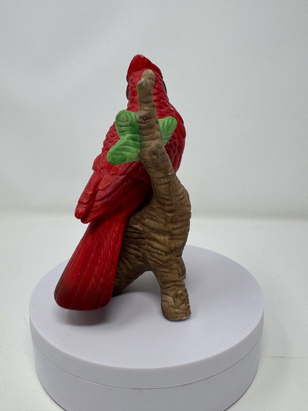 Vintage Red Cardinal Bird Figurine Nature Shelf Decor - Picture 3 of 5